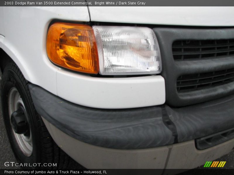 Bright White / Dark Slate Gray 2003 Dodge Ram Van 3500 Extended Commercial