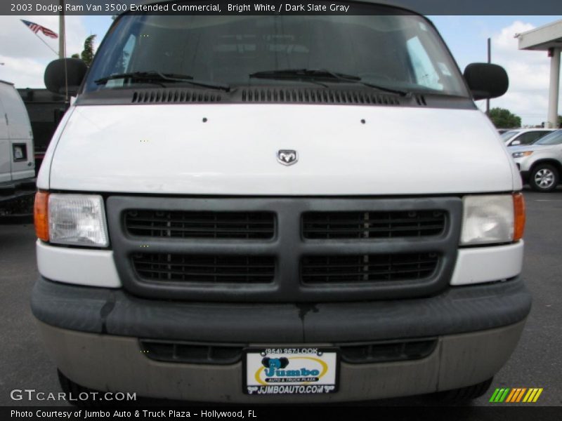 Bright White / Dark Slate Gray 2003 Dodge Ram Van 3500 Extended Commercial