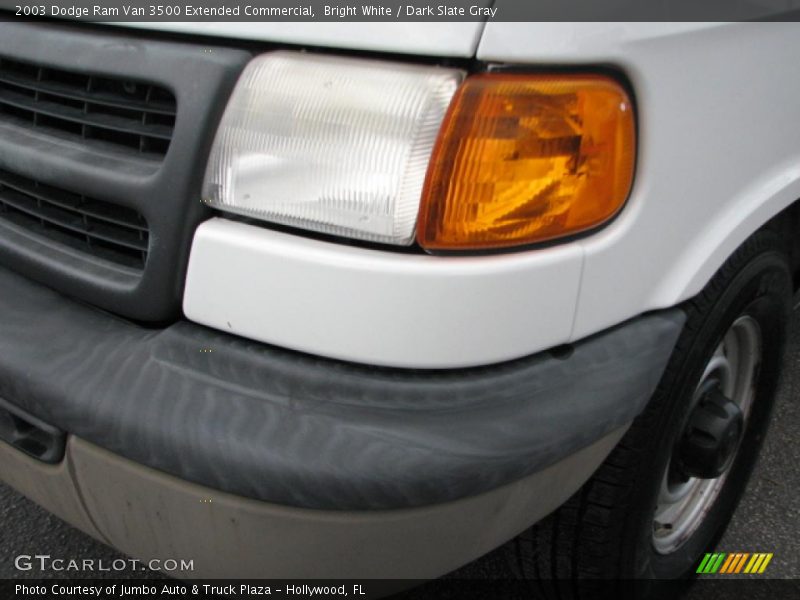 Bright White / Dark Slate Gray 2003 Dodge Ram Van 3500 Extended Commercial
