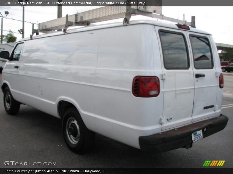 Bright White / Dark Slate Gray 2003 Dodge Ram Van 3500 Extended Commercial