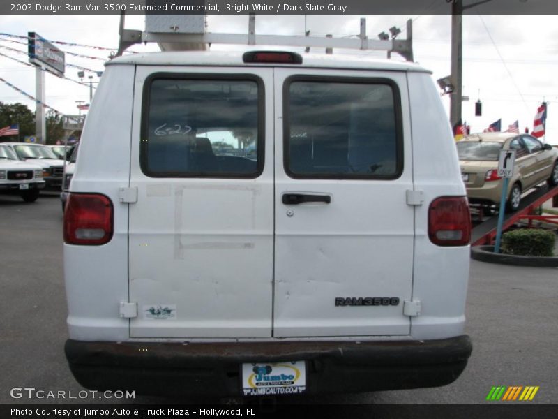 Bright White / Dark Slate Gray 2003 Dodge Ram Van 3500 Extended Commercial