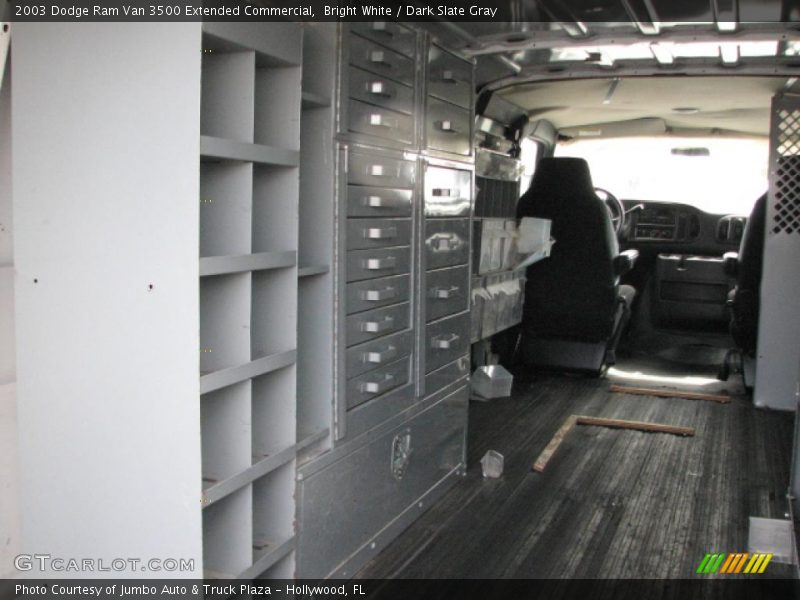 Bright White / Dark Slate Gray 2003 Dodge Ram Van 3500 Extended Commercial