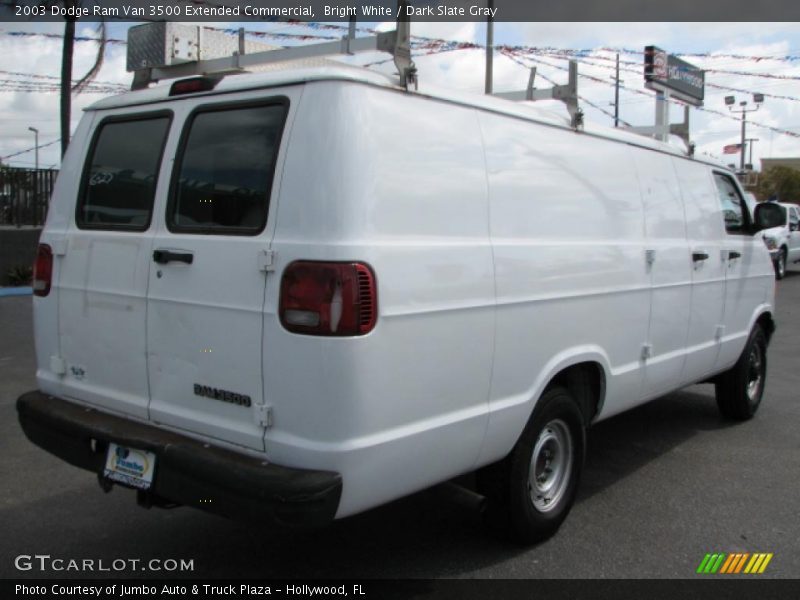Bright White / Dark Slate Gray 2003 Dodge Ram Van 3500 Extended Commercial