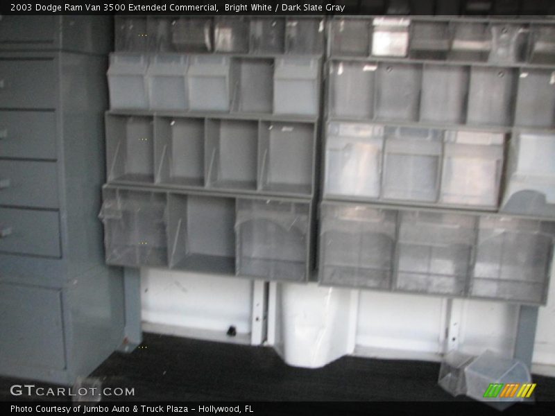 Bright White / Dark Slate Gray 2003 Dodge Ram Van 3500 Extended Commercial