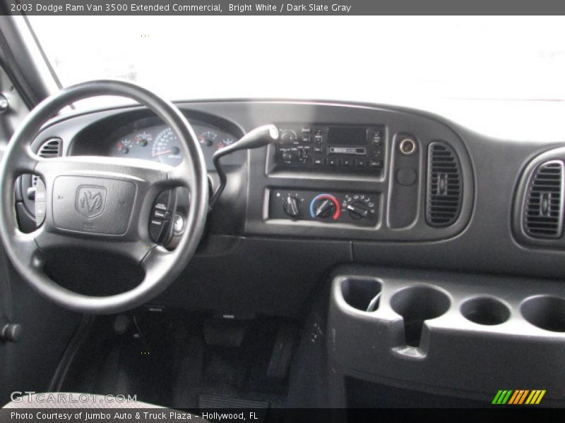 Bright White / Dark Slate Gray 2003 Dodge Ram Van 3500 Extended Commercial