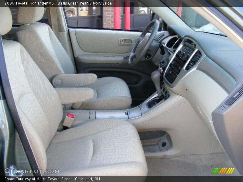 Oasis Green Pearl / Ivory Beige 2006 Toyota Highlander V6