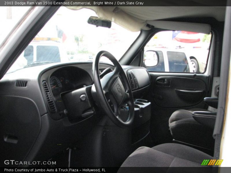 Bright White / Dark Slate Gray 2003 Dodge Ram Van 3500 Extended Commercial