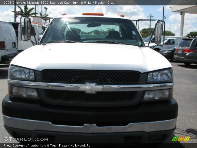 Summit White / Medium Gray 2003 Chevrolet Silverado 3500 Extended Cab