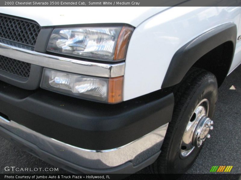 Summit White / Medium Gray 2003 Chevrolet Silverado 3500 Extended Cab