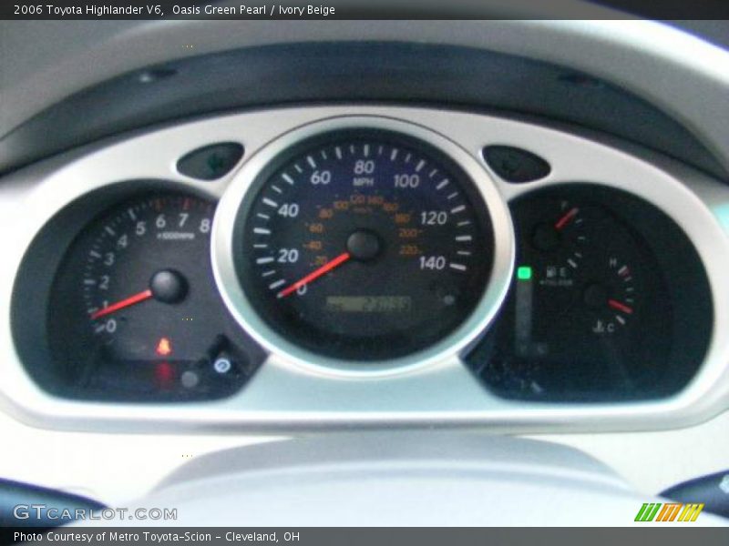 Oasis Green Pearl / Ivory Beige 2006 Toyota Highlander V6