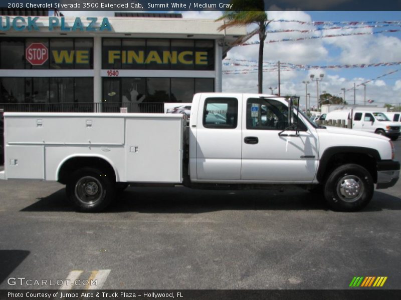 Summit White / Medium Gray 2003 Chevrolet Silverado 3500 Extended Cab