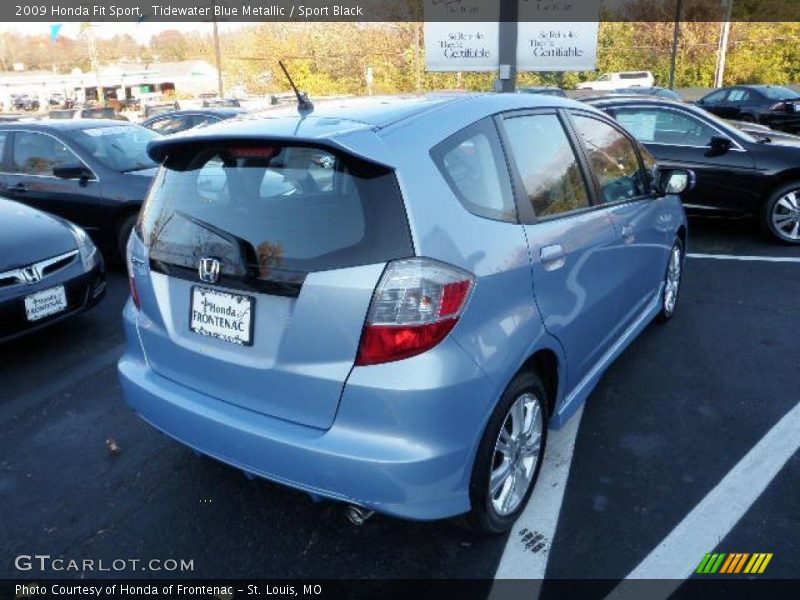 Tidewater Blue Metallic / Sport Black 2009 Honda Fit Sport
