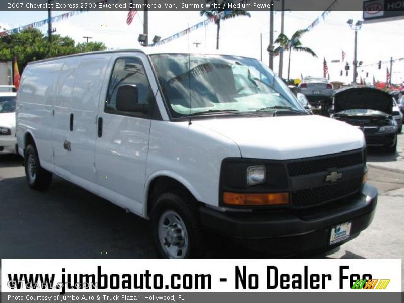 Summit White / Medium Pewter 2007 Chevrolet Express 2500 Extended Commercial Van
