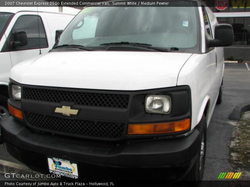 Summit White / Medium Pewter 2007 Chevrolet Express 2500 Extended Commercial Van