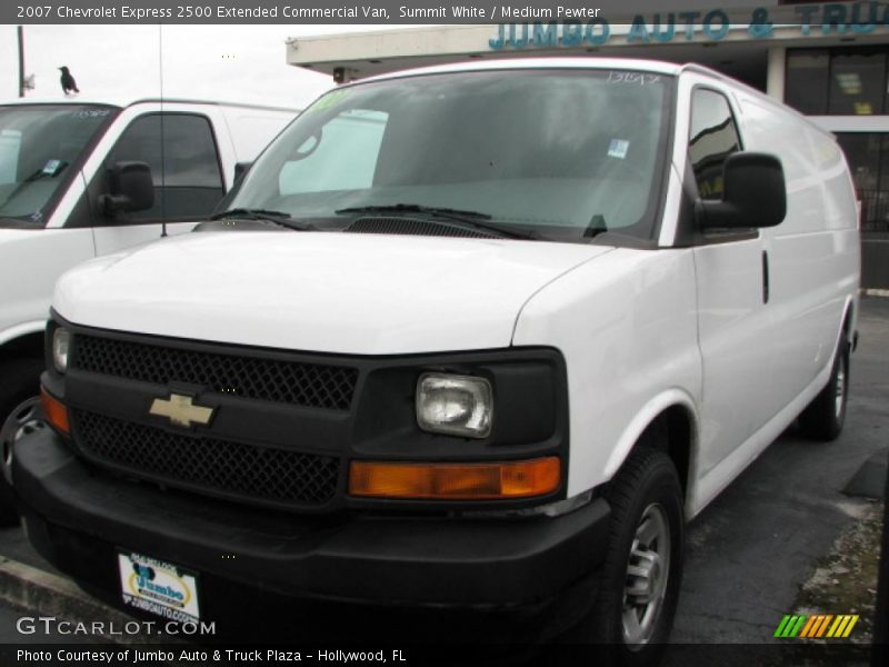 Summit White / Medium Pewter 2007 Chevrolet Express 2500 Extended Commercial Van