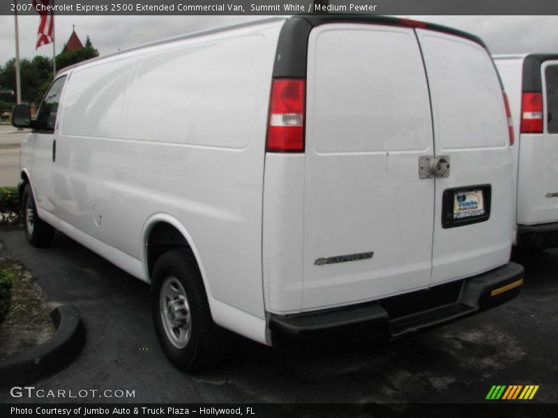 Summit White / Medium Pewter 2007 Chevrolet Express 2500 Extended Commercial Van