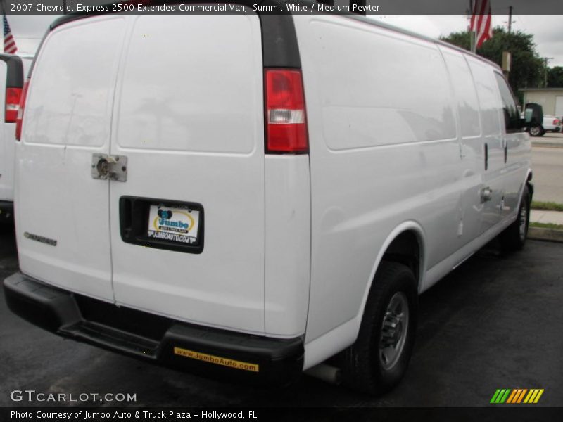 Summit White / Medium Pewter 2007 Chevrolet Express 2500 Extended Commercial Van