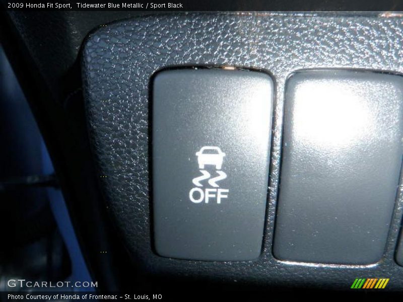 Tidewater Blue Metallic / Sport Black 2009 Honda Fit Sport