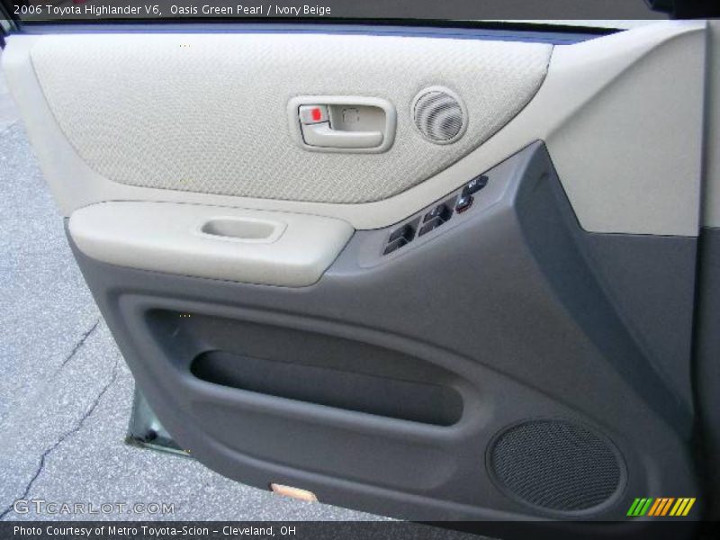 Oasis Green Pearl / Ivory Beige 2006 Toyota Highlander V6