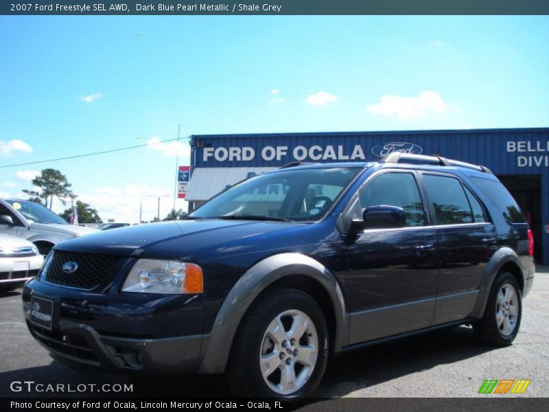 Dark Blue Pearl Metallic / Shale Grey 2007 Ford Freestyle SEL AWD