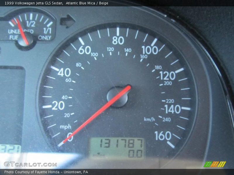 Atlantic Blue Mica / Beige 1999 Volkswagen Jetta GLS Sedan