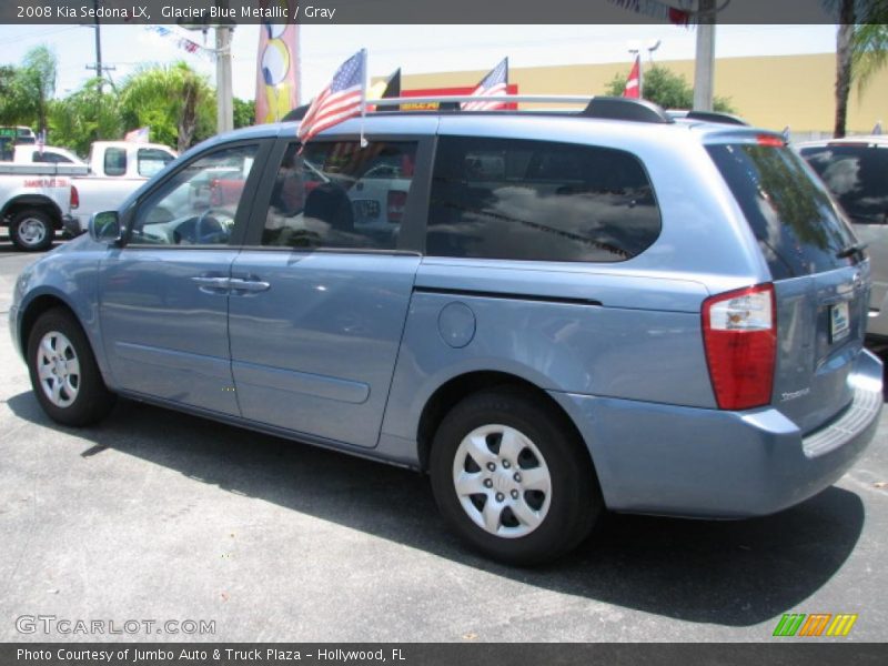Glacier Blue Metallic / Gray 2008 Kia Sedona LX