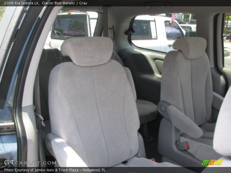 Glacier Blue Metallic / Gray 2008 Kia Sedona LX