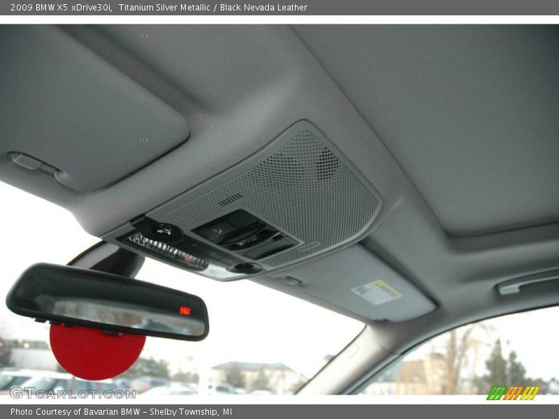 Titanium Silver Metallic / Black Nevada Leather 2009 BMW X5 xDrive30i
