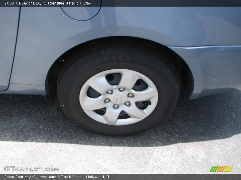 Glacier Blue Metallic / Gray 2008 Kia Sedona LX