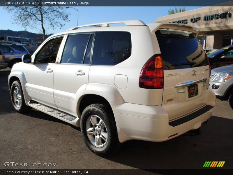 Blizzard White Pearl / Beige 2007 Lexus GX 470