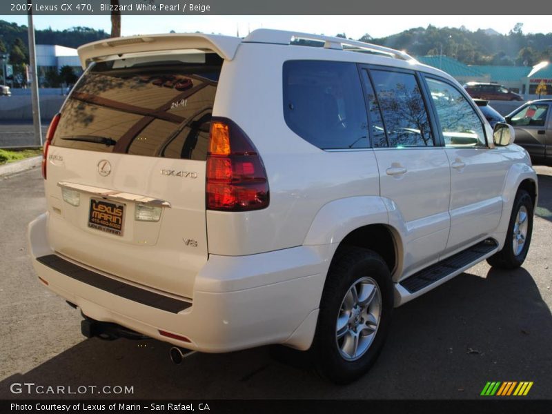 Blizzard White Pearl / Beige 2007 Lexus GX 470