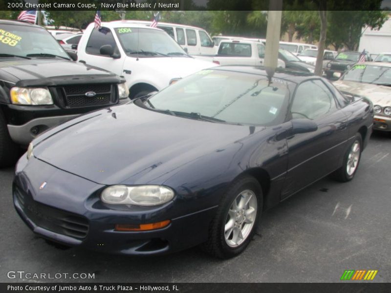 Navy Blue Metallic / Neutral 2000 Chevrolet Camaro Coupe