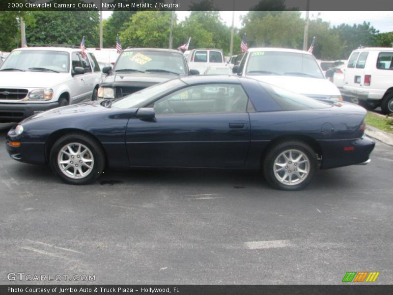Navy Blue Metallic / Neutral 2000 Chevrolet Camaro Coupe