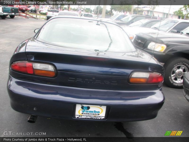 Navy Blue Metallic / Neutral 2000 Chevrolet Camaro Coupe