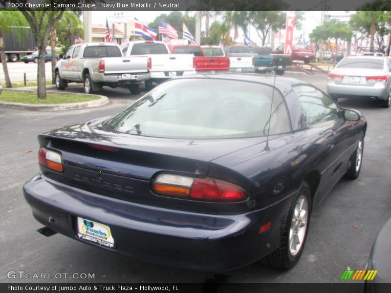 Navy Blue Metallic / Neutral 2000 Chevrolet Camaro Coupe