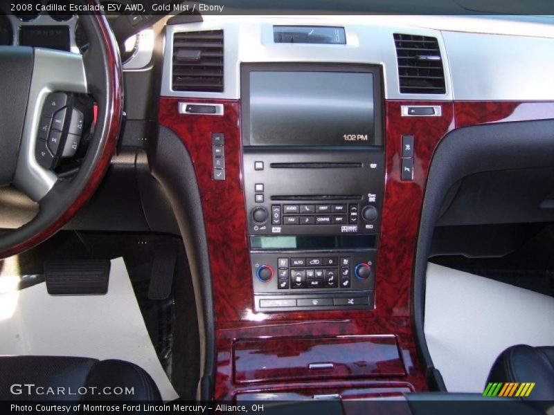 Gold Mist / Ebony 2008 Cadillac Escalade ESV AWD