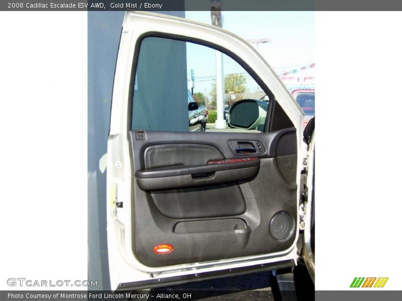 Gold Mist / Ebony 2008 Cadillac Escalade ESV AWD