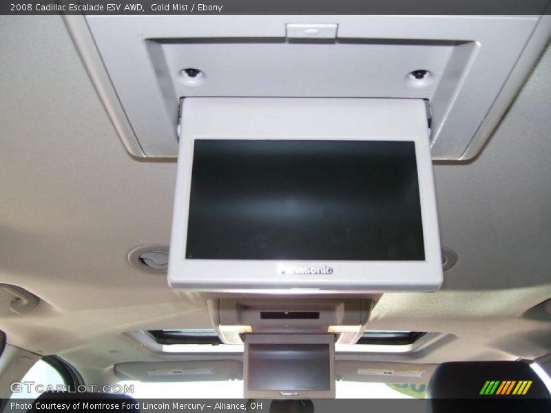 Gold Mist / Ebony 2008 Cadillac Escalade ESV AWD