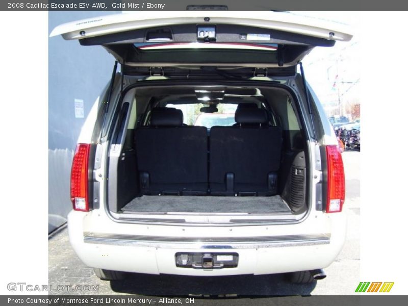 Gold Mist / Ebony 2008 Cadillac Escalade ESV AWD