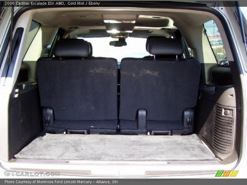 Gold Mist / Ebony 2008 Cadillac Escalade ESV AWD