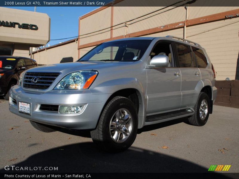 Titanium Silver Metallic / Dark Gray 2008 Lexus GX 470