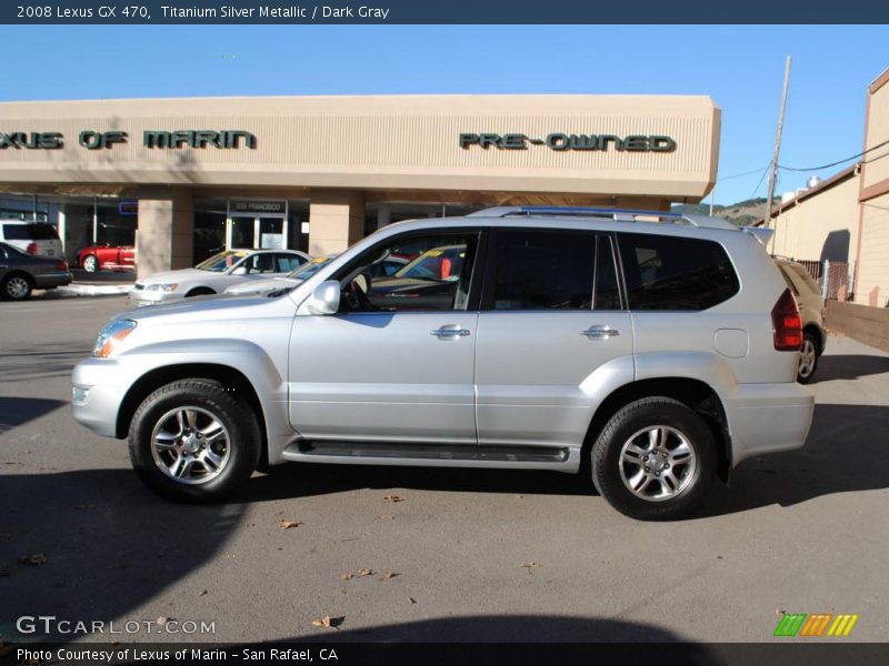 Titanium Silver Metallic / Dark Gray 2008 Lexus GX 470