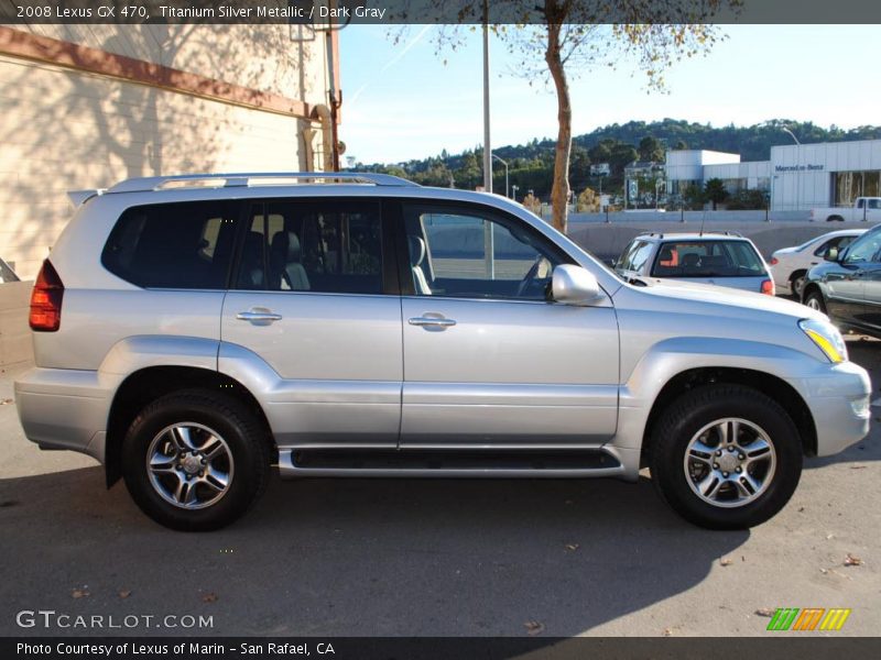 Titanium Silver Metallic / Dark Gray 2008 Lexus GX 470