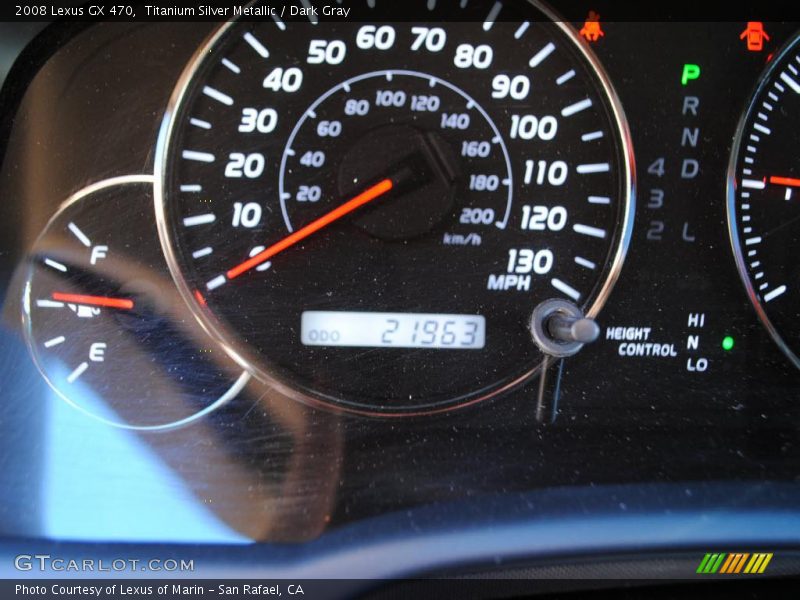 Titanium Silver Metallic / Dark Gray 2008 Lexus GX 470