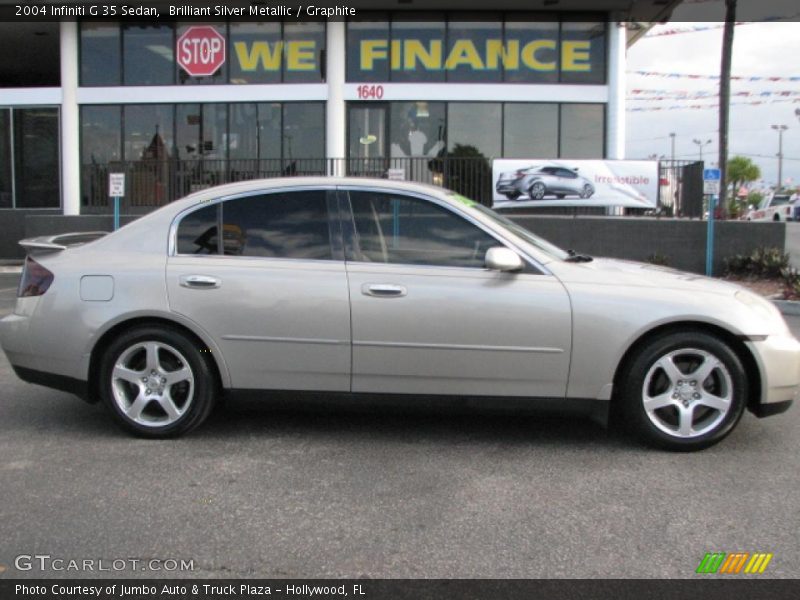 Brilliant Silver Metallic / Graphite 2004 Infiniti G 35 Sedan