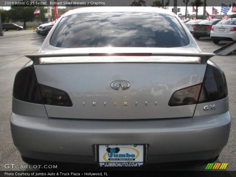 Brilliant Silver Metallic / Graphite 2004 Infiniti G 35 Sedan