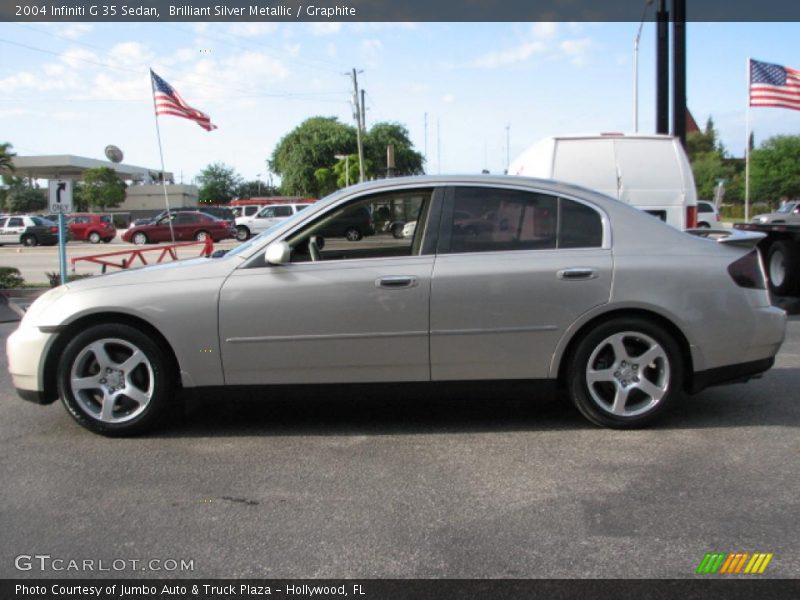 Brilliant Silver Metallic / Graphite 2004 Infiniti G 35 Sedan