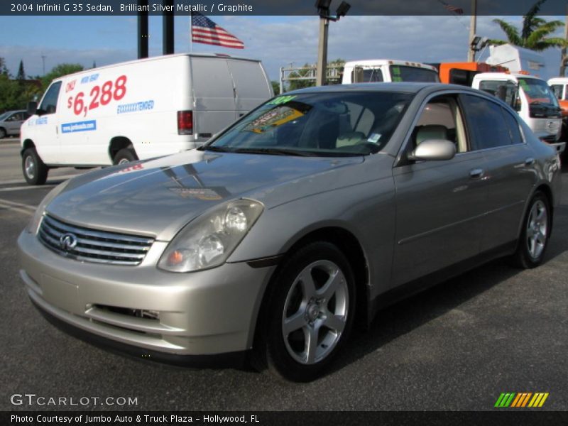 Brilliant Silver Metallic / Graphite 2004 Infiniti G 35 Sedan