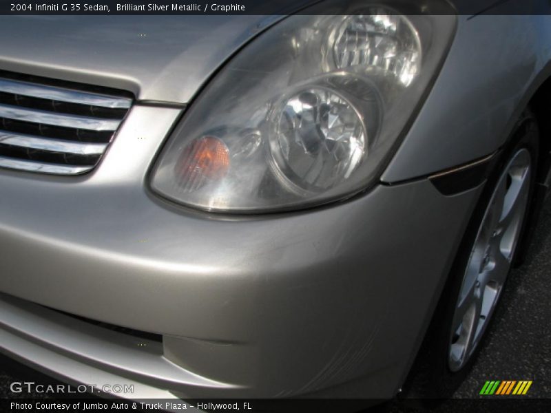 Brilliant Silver Metallic / Graphite 2004 Infiniti G 35 Sedan