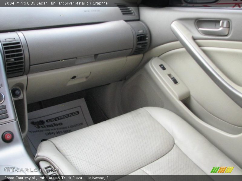 Brilliant Silver Metallic / Graphite 2004 Infiniti G 35 Sedan